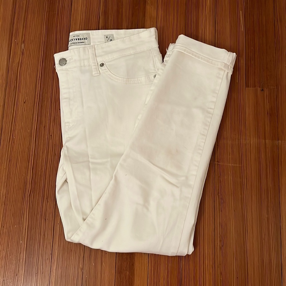 Lucky Brand Ava Skinny White Jean